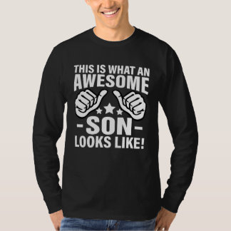 Dit is hoe een geweldige zoon eruitziet Cool Zoon T-shirt