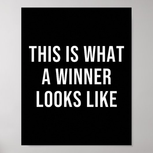Dit Is Hoe Een Winnaar Er Uit Ziet  Poster (Voorkant)