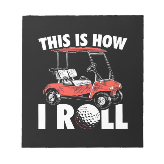 Dit is hoe Golfer Roll Notitieblok (Voorkant)