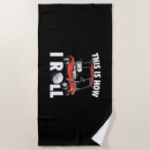 Dit is hoe Golfer Roll Strandlaken (Voorkant)