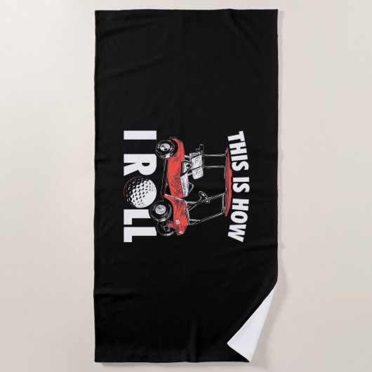 Dit is hoe Golfer Roll Strandlaken (Voorkant)