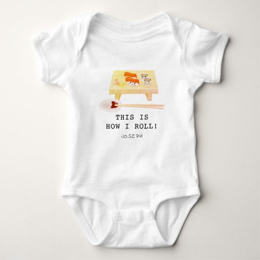Dit is hoe ik Baby Bodysuit van de Sushi Board geb (Voorkant)