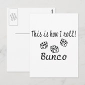Dit is hoe ik Bunco kan rollen Briefkaart (Voorkant / Achterkant)