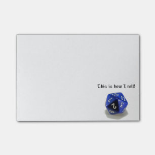 Dit is hoe ik (d20) post-its rol post-it® notes