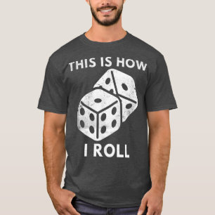 Dit is hoe ik de game Night Retro Casino Dice Pl T-shirt
