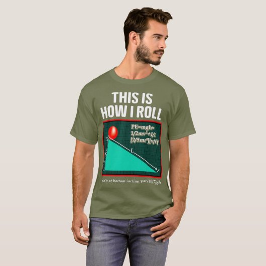 Dit is hoe ik de natuurkunde draai pun Funny Scien T-shirt (Voorkant volledig)