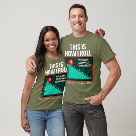 Dit is hoe ik de natuurkunde draai pun Funny Scien T-shirt (Unisex)