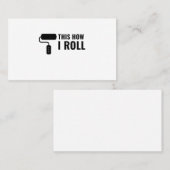 DIT IS HOE IK DE ROLLER VAN DE PAINT VERPLETTEREN VISITEKAARTJE (Voorkant / Achterkant)