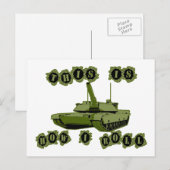 Dit is hoe ik de tank moet rollen briefkaart (Voorkant / Achterkant)