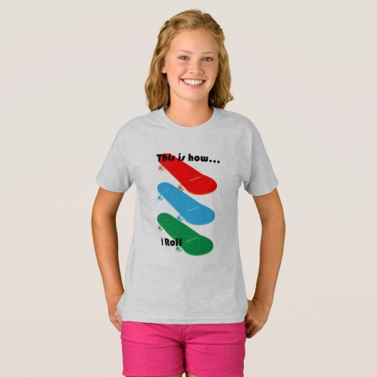 Dit is hoe ik Design — Girls' Basic T-Shirt (Voorkant volledig)