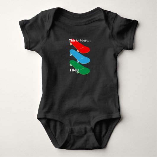 Dit is hoe ik Design rolt - Baby Jersey Bodysuit (Voorkant)