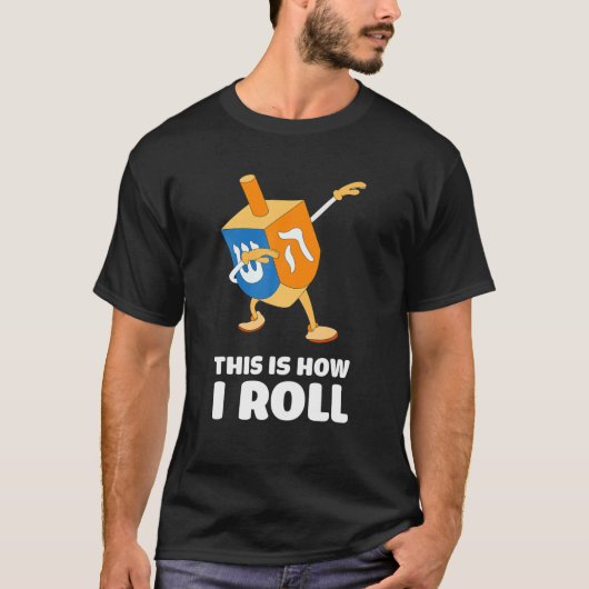 Dit is hoe ik Dreidel Dabbing Chanukah T T-shirt (Voorkant)
