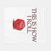 Dit is hoe ik Funl Funny RPG Dice Fleece Deken (Voorkant (Horizontaal))