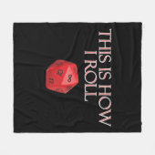 Dit is hoe ik Funl Funny RPG Dice Fleece Deken (Voorkant (Horizontaal))