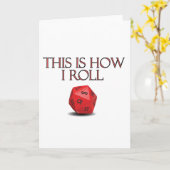 Dit is hoe ik Funl Funny RPG Dice Kaart (Gele Bloem)
