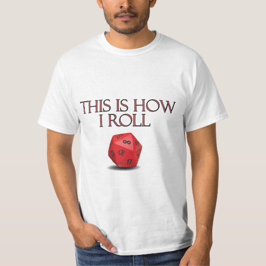 Dit is hoe ik Funl Funny RPG Dice T-shirt (Voorkant)
