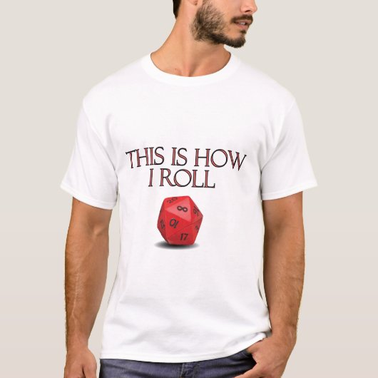 Dit is hoe ik Funl Funny RPG Dice T-shirt (Voorkant)