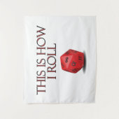 Dit is hoe ik Funl Funny RPG Dice Wandkleed (Voorkant)