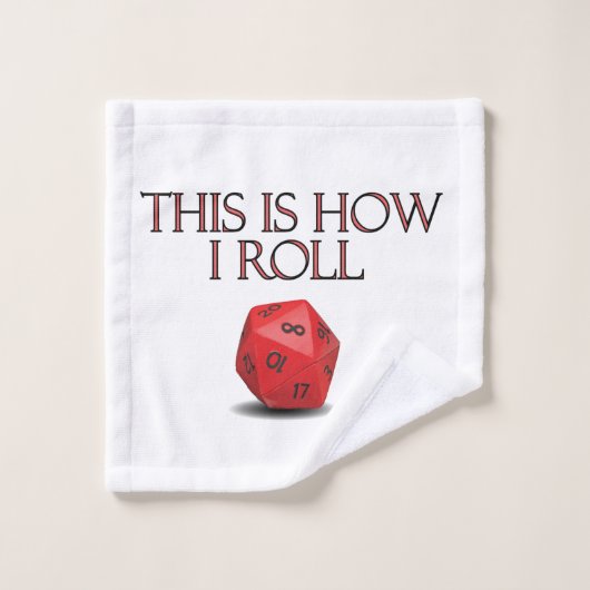 Dit is hoe ik Funl Funny RPG Dice Washandje (Wasdoekje)