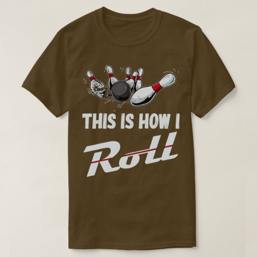 Dit is hoe ik Funny Bowling Team kan draaien. T-shirt (Design voorkant)