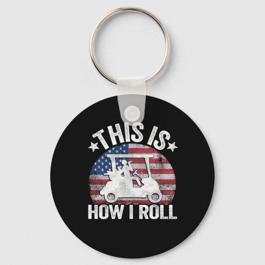 Dit is hoe ik Funny Golfing kan rollen Sleutelhanger (Voorkant)