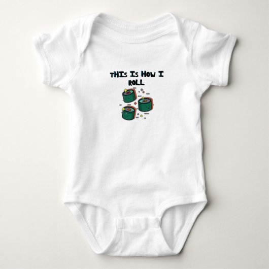 Dit is hoe ik Funny Novelty Jokes kan draaien Romper (Voorkant)