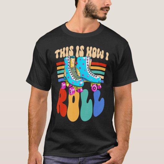 Dit is hoe ik gealigneerde het Skeren Rollerblades T-shirt (Voorkant)