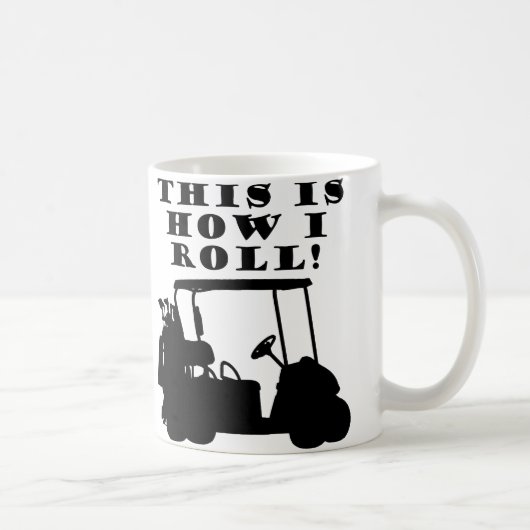 Dit is hoe ik Golf Cart Funny Mug Koffiemok (Rechts)