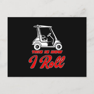 Dit is hoe ik Golf Golfing Golf Car Golfer Gi Briefkaart