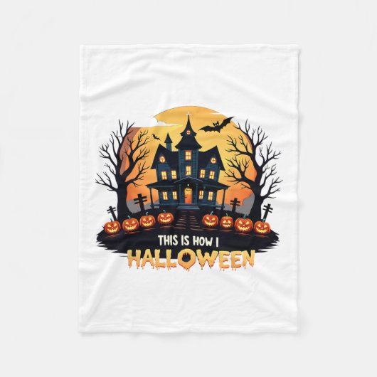 Dit is hoe ik Halloween grappig vind Fleece Deken (Voorkant)