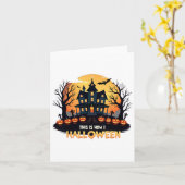 Dit is hoe ik Halloween grappig vind Kaart (Gele Bloem)