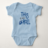 Dit is hoe ik Hanoekah Baby Outfit rol Romper (Voorkant)