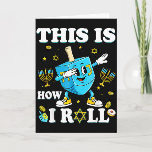 Dit Is Hoe Ik Hanukkah Draai Dreidel Chanukah Jood Kaart