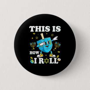 Dit Is Hoe Ik Hanukkah Draai Dreidel Chanukah Jood Ronde Button 5,7 Cm