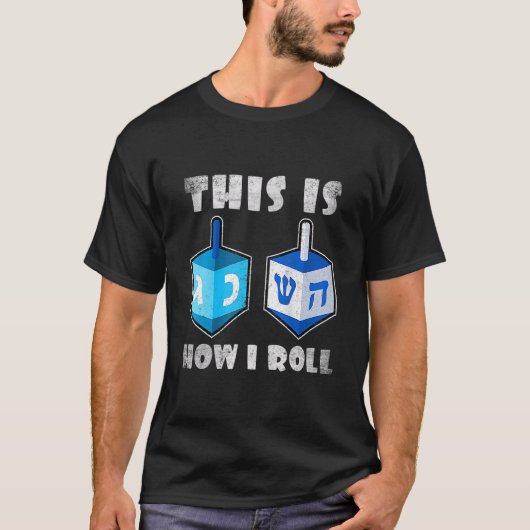 Dit is hoe ik het Man van Dreidel Chanukah Hanukka T-shirt (Voorkant)