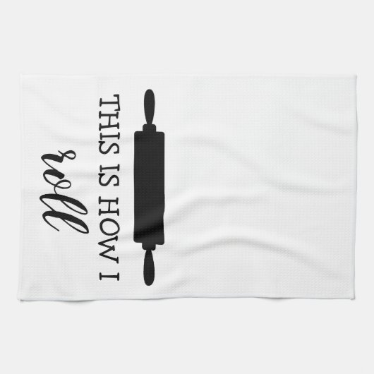 Dit is hoe ik het rollen van de keukenhanddoek van (Horizontaal)