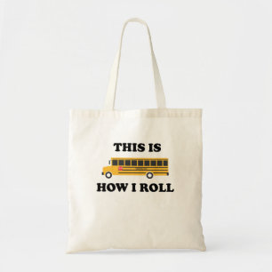 Dit is hoe ik het schoolbuskaartencitaat van de Lu Tote Bag