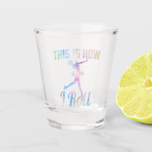 Dit is hoe ik ijsschaatsen rol shot glas