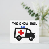 Dit is hoe ik in een buidel woon briefkaart (Staand voorkant)