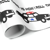 Dit is hoe ik in een cop auto rolt cadeaupapier (Rol Hoek)