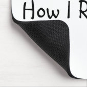 Dit is hoe ik Kayak moet rollen Muismat (Hoek)