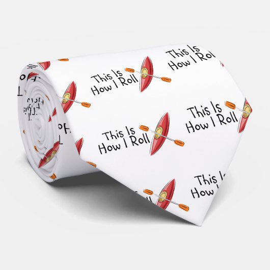 Dit is hoe ik Kayak moet rollen Stropdas (Opgerold)