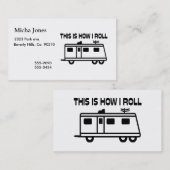 Dit is hoe ik Motorhome kan draaien Visitekaartje (Voorkant / Achterkant)