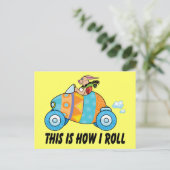 Dit is hoe ik paashaas rol feestdagenkaart (Staand voorkant)