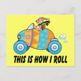 Dit is hoe ik paashaas rol feestdagenkaart