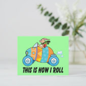 Dit is hoe ik paashaas rol feestdagenkaart (Staand voorkant)