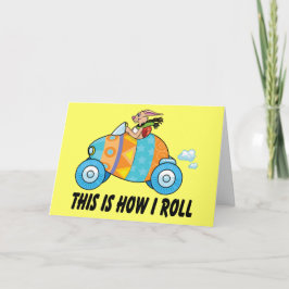 Dit is hoe ik Pasen Bunny kan rollen Feestdagen Kaart