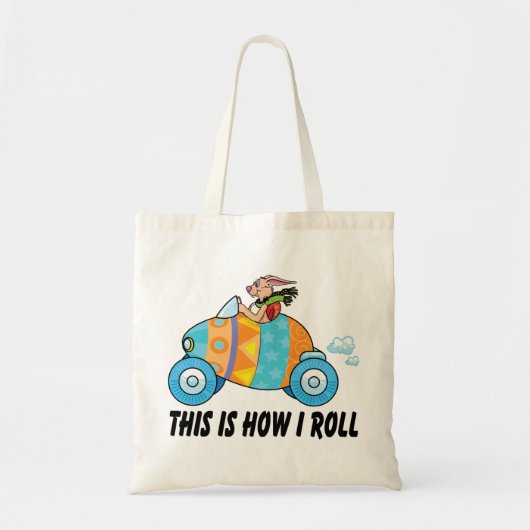 Dit is hoe ik Pasen Bunny kan rollen Tote Bag (Voorkant)