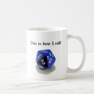 Dit is hoe ik rol (d20) koffiemok