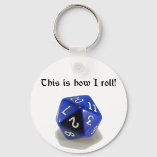 Dit is hoe ik rol (d20) sleutelhanger